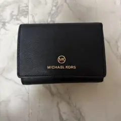 MICHAEL KORS ブラック三つ折り財布