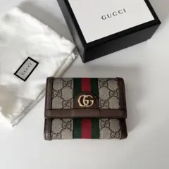 「そら」様専用★本日最終値下げ★正規品 GUCCI GGパターン 三つ折り財布