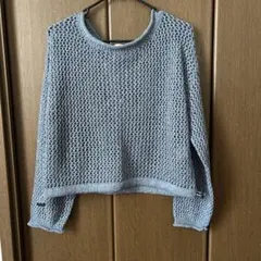 ニット セーター ブルー