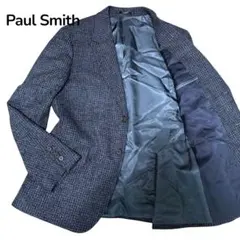 【K様専用】Paul Smith テーラードジャケット　ネイビー　総柄　チェック