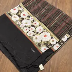 ビンテージオールドGUCCI 大判　シルク　スカーフ長方形　ショール　ストール