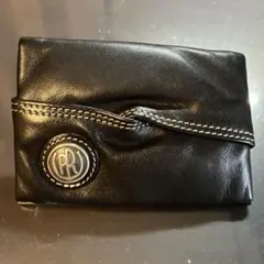 レッドムーンポケットティッシュケース本革黒のサムネイル