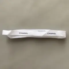 CHANEL ホワイトリボン ロゴ入り