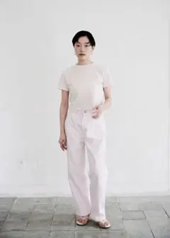 MEER. STRAIGHT SOFT WIDE DENIM (PINK)