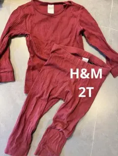 H&M リブセットアップ　2Tのサムネイル
