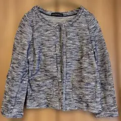 Green Label Relaxing ノーカラーニットジャケット