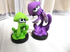 amiibo イカグリーン、イカパープル スプラトゥーン2体セット