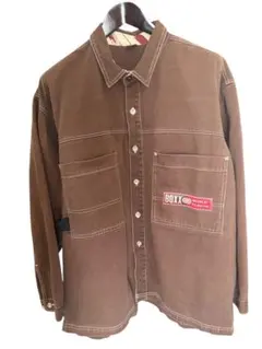 BOXx RUGGED WORLD FLAVOR ワークシャツ ブラウン XL