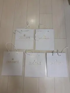 DECORTE ショッパー 5枚セット ホワイト