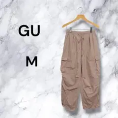 GU ジーユー パラシュートカーゴパンツ ピンク M