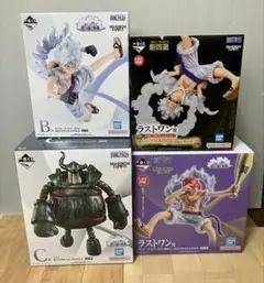 一番くじ　ワンピース　思い描く未来　ルフィ　ニカ　ギア5 エメト　フィギュア