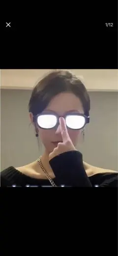 LED発光 サングラス ブラック　コナンくん
