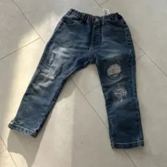 ダメージ加工デニムパンツ 100cm breeze