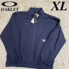 新品　OAKLEY オークリー　長袖ジャージジャケット　ゴルフ　ネイビー　XL