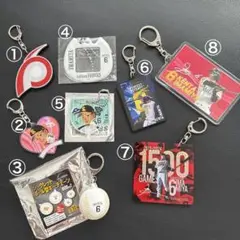 ソフトバンクホークス　今宮健太選手　キーホルダー８セット