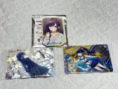 プロセカ　朝比奈まふゆ　缶バッジ&メタリックプラカード