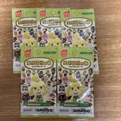 新品未開封 amiiboカード 5パック どうぶつの森 第1弾