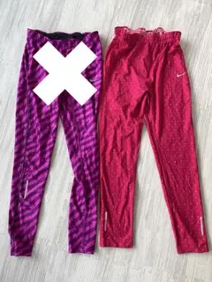 Nike ドット柄ピンクレギンス　Sサイズ