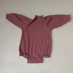 r.moch ピンク　ロンパース　長袖