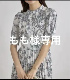 【美品】tocco closet ２WAYピンタックネックプリーツワンピース