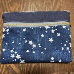 星柄ポーチ　ハンドメイド
