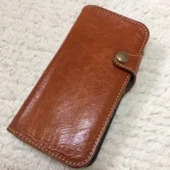 iPhone 6 スマホケース 本革 ブラウン