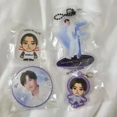 堀夏喜　クリアチャーム　缶バッジ　つながるチャーム　アクリルブロック