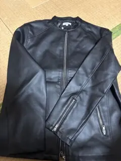 Nylaus ブラック シングルライダースジャケット Lサイズ