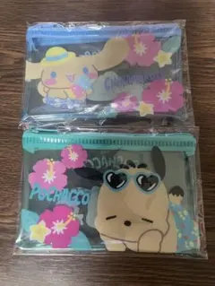 サンリオ フラットポーチ シナモロール/ポチャッコ