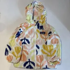 patagonia 花柄フード付きアウター 6-12M