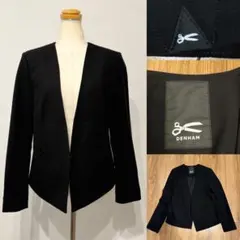 DENHAM デンハム　ノーカラージャケット　黒のサムネイル