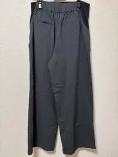マタニティパンツ チャコールグレーストレッチ素材