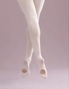 【未使用品】バレエタイツ コンバーチブル 穴あきタイプ（キッズMサイズ）