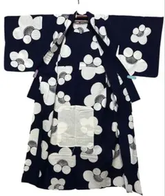 レディース浴衣　ゆかた　大輪の梅の花　レトロモダン