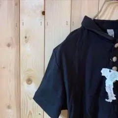 AE836 CanismartCo. ボタンTシャツ ブラック レディース M