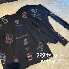 2枚セット）USUALIS COLLECTION 7 ブラック長袖カットソー - メルカリ
