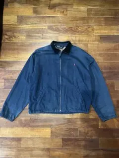 80~90s三角タグ　ポロラルフローレン スウィングトップ　襟コーデュロイ