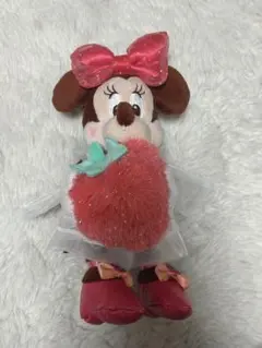 ディズニーストア いちご ミニーぬいぐるみキーチェーン