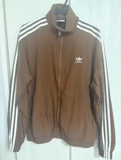 adidas トレフォイル ジャージ ブラウン L