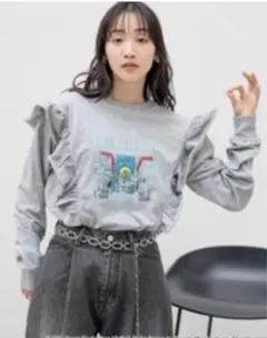LOWRYZ FARM ローリーズファーム QUEEN フリル長袖Tシャツ 美品のサムネイル