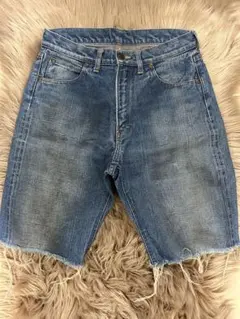 完売品【UNUSED】デニム グランジ ダメージ ショーツ サーフ 半ズボン