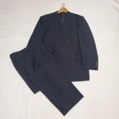 礼服ブラック ダブルブレストスーツ パンツ付き