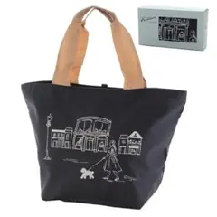 新品 kitamura キタムラ 折り畳み エコバッグ お散歩 ネイビー