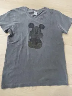 ミッキー　グレー　Tシャツ