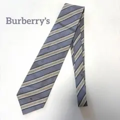 Burberry's ストライプネクタイ　柄ネクタイ　青　ブルーのサムネイル