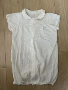 襟付き半袖コンビドレス