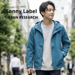 アーバンリサーチ サニーレーベル マウンテンパーカー ブルー M フード