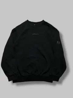 adidas トレフォイル リニア ラベル クルー スウェット ブラック M