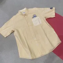 シナコバ半袖シャツ イエロー チェック柄のサムネイル