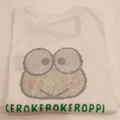 【新品未使用タグ付】ケロケロケロッピ Tシャツ ホワイト　ラインストーン